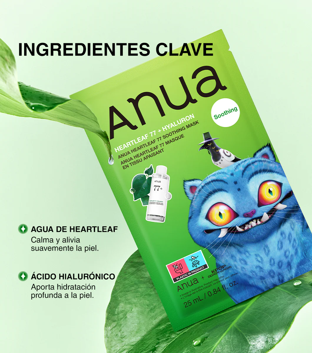 ANUA Heartleaf 77 Soothing Mask 1u - Mascarilla Facial Calmante y Anti-Rojeces con Heartleaf - Image 5