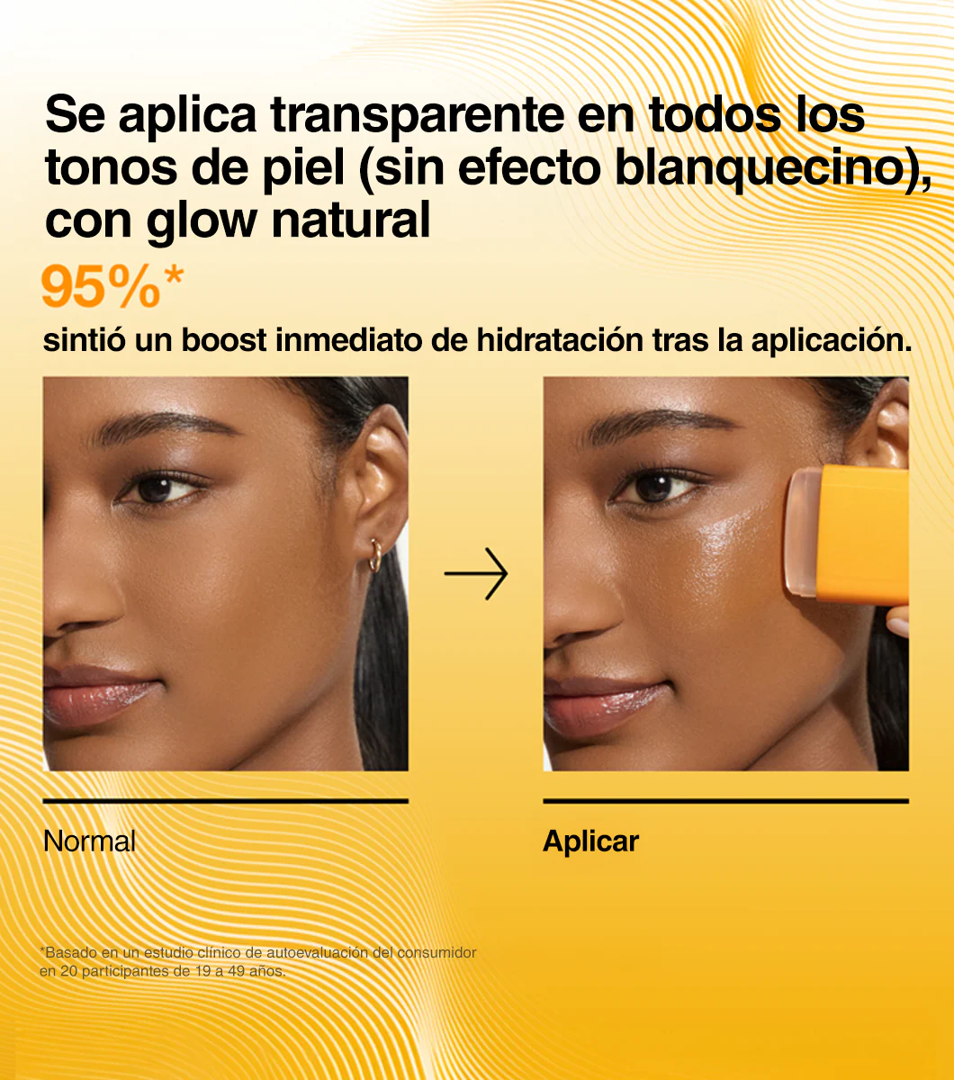 ANUA Invisible Glow Finish Sunscreen Stick 18g - Protector Solar en Barra Transparente con Ácido Hialurónico y Acabado Glow - Image 6