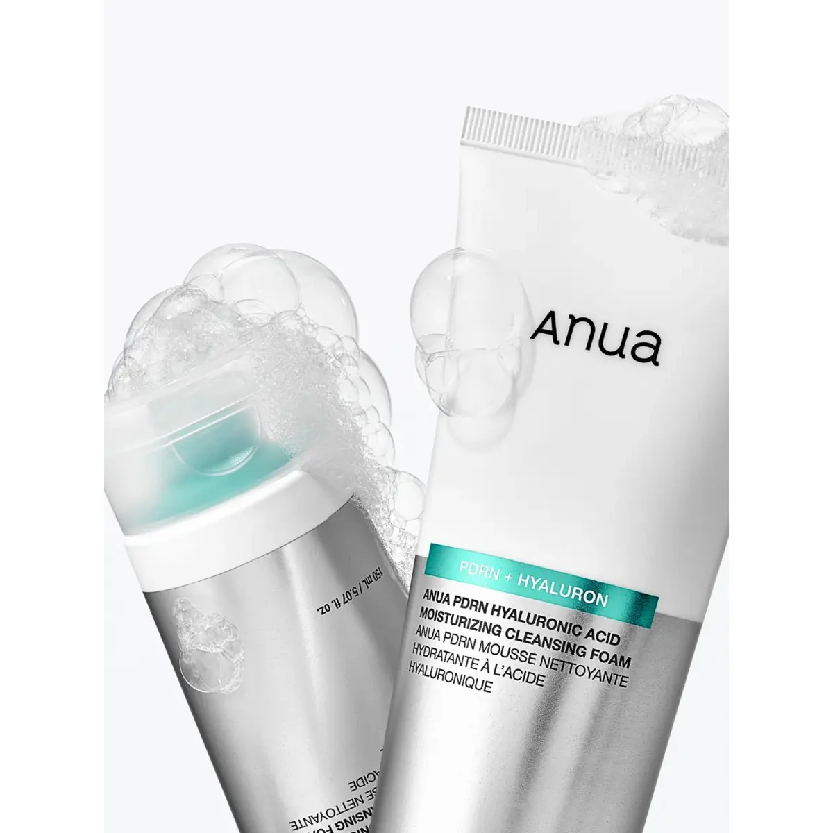 ANUA PDRN Hyaluronic Acid Moisturizing Cleansing Foam 150ml - Espuma Limpiadora Hidratante con PDRN y Ácido Hialurónico - Image 3
