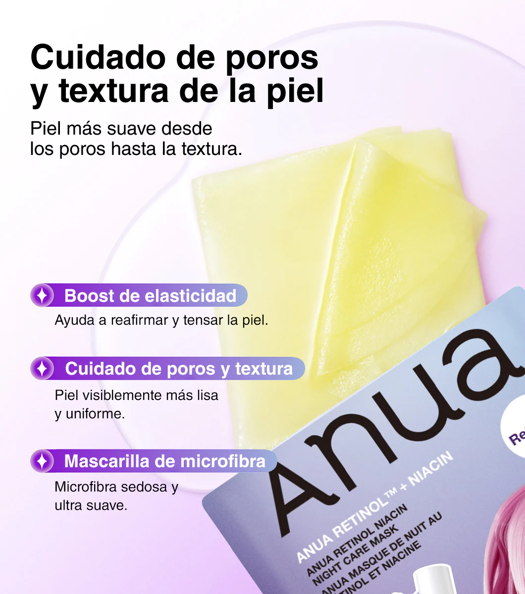 ANUA Retinol Niacin Night Care Mask 1u - Mascarilla Facial Renovadora Nocturna con Retinol y Niacinamida - Image 5