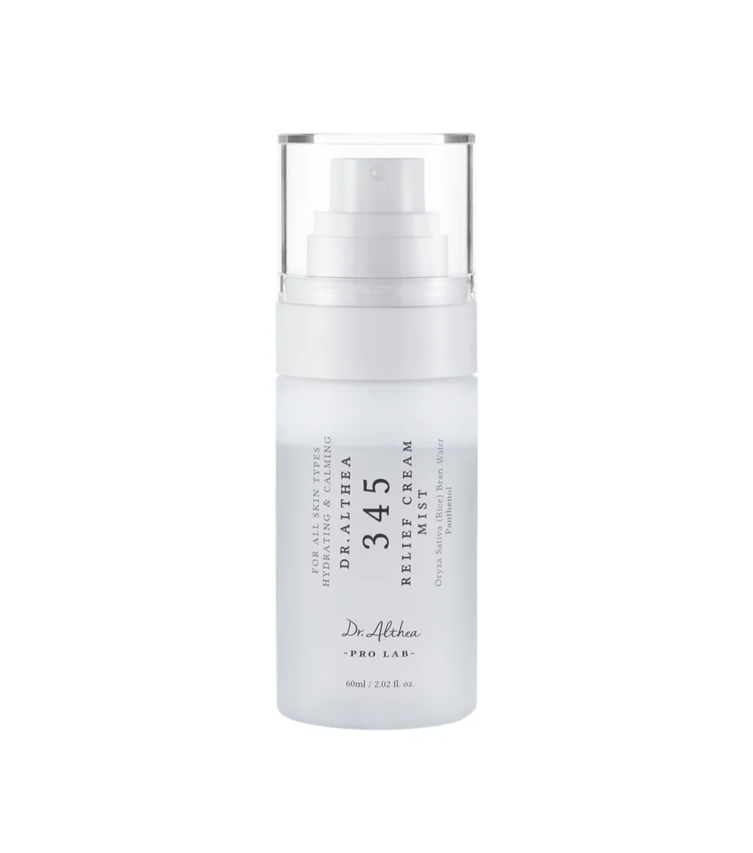 DR. ALTHEA | 345 Relief Cream Mist | 60ml | Bruma Facial en Crema Calmante con Agua de Arroz y Pantenol