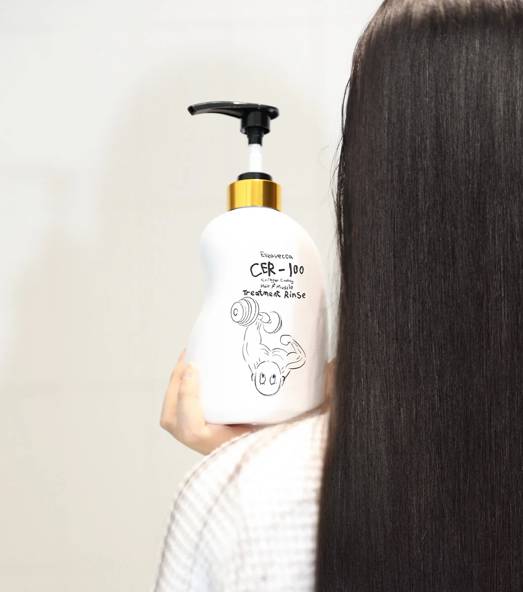 ELIZAVECCA CER-100 Collagen Coating Hair Muscle Treatment Rinse 500ml – Acondicionador Reparador Profundo con Colágeno Hidrolizado - Image 3