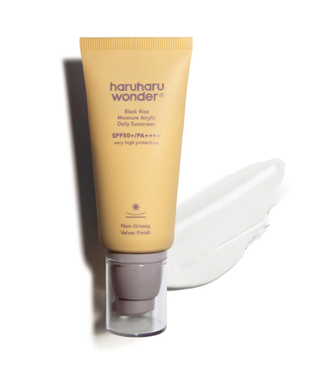 HARUHARU WONDER Black Rice Moisture Airyfit Daily Sunscreen 50ml – Protector Solar Hidratante con Arroz Negro Fermentado - Image 4