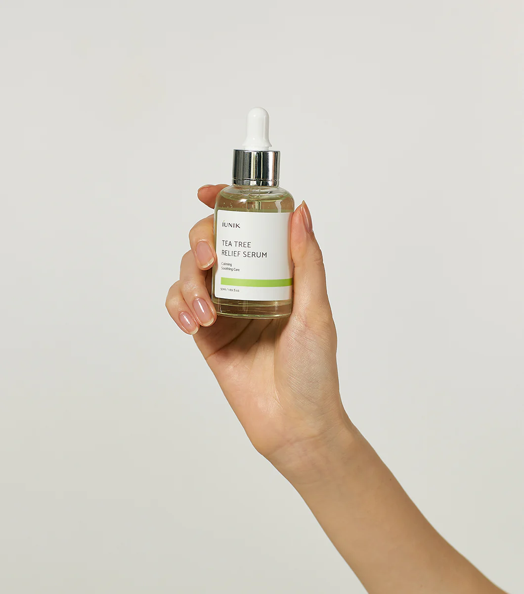 IUNIK Tea Tree Relief Serum 50ml – Sérum Facial Calmante y Antimanchas con Árbol de Té y Centella - Image 3