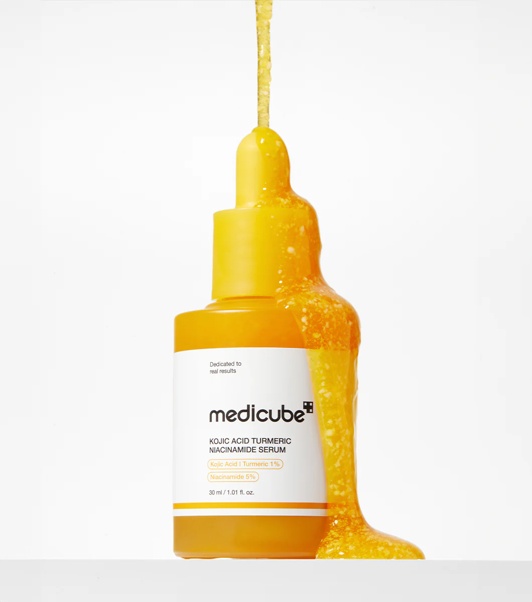 MEDICUBE Kojic Acid Turmeric Niacinamide Serum 30ml – Sérum Corrector de Manchas e Iluminador con Ácido Kójico - Image 3