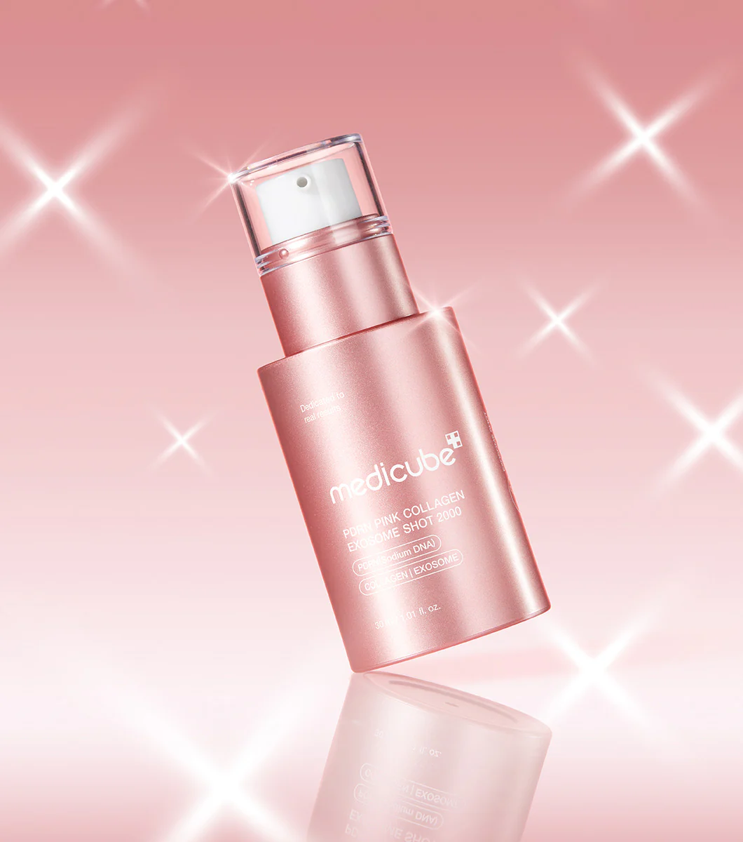MEDICUBE - PDRN Pink Collagen Exosome Shot Serum (2000 ppm, 30 ml) | Serum de PDRN con micro-agujas - Image 2