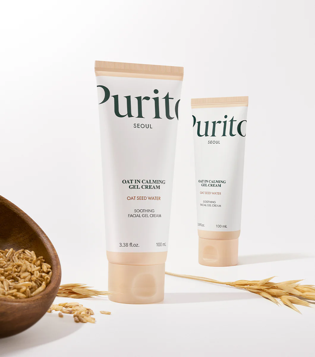 PURITO Oat in Calming Gel Cream 100ml – Crema Gel Calmante e Hidratante con Agua de Semilla de Avena - Image 2