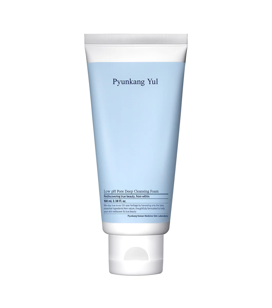 PYUNKANG YUL Low pH Pore Deep Cleansing Foam 100ml – Limpiador de Poros Profundo con Centella Asiática