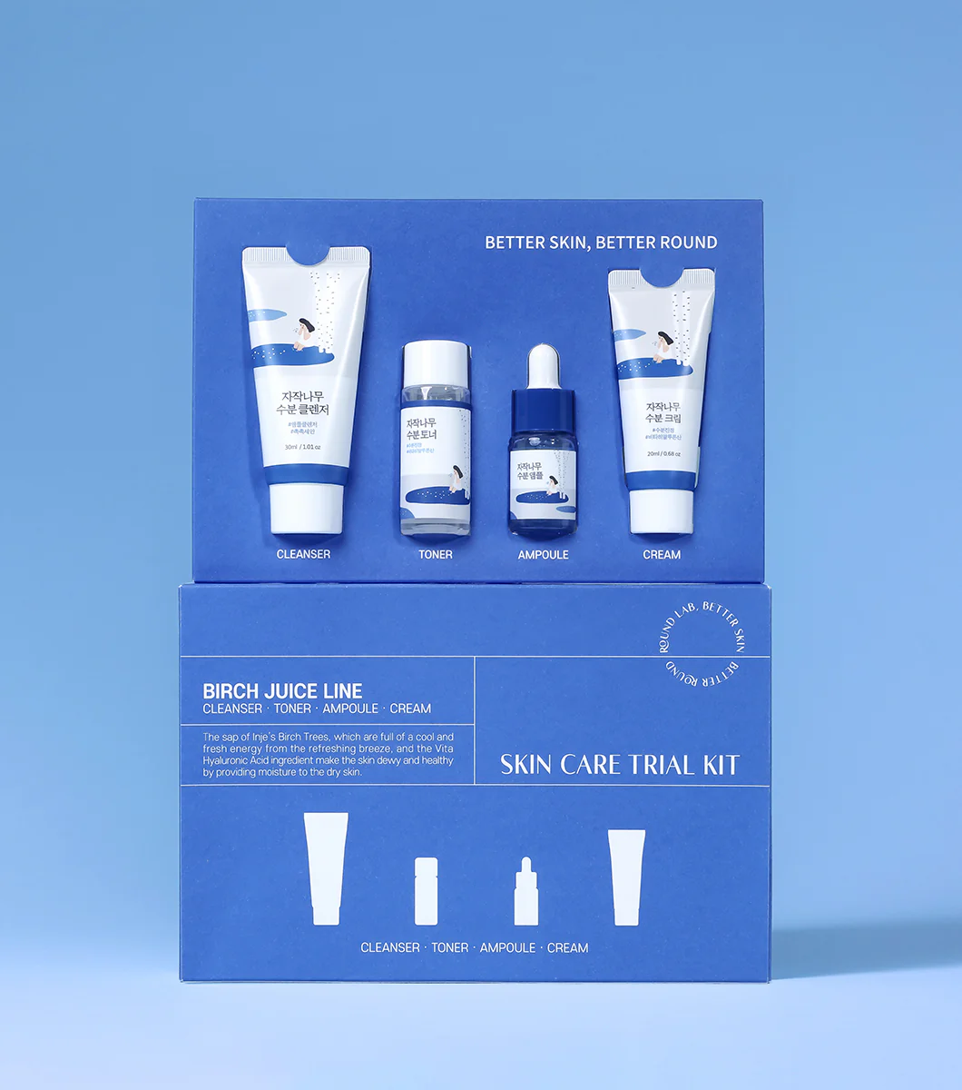 ROUNDLAB 1025 Dokdo Travel Routine Trial Kit (Cleanser 30ml + Toner 20ml + Ampule 10ml + Cream 20ml) – Kit de Rutina Hidratante con Agua de Mar Profunda - Image 5