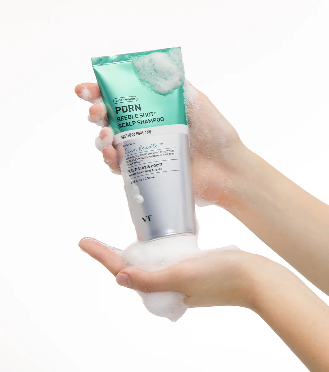 VT COSMETICS | PDRN Reedle Shot Scalp Shampoo | 200ml | Shampoo Anticaída y Fortalecedor con PDRN y Cica Reedle - Image 3